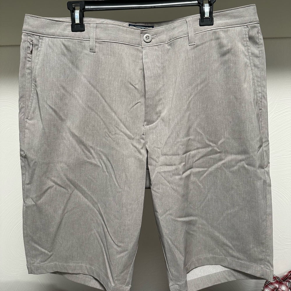 Rye Light Gray Men's Flat Front Shorts